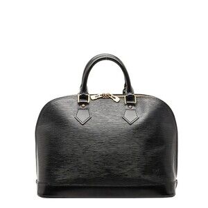 Louis Vuitton Epi Alma Handbag Noir Black Leather